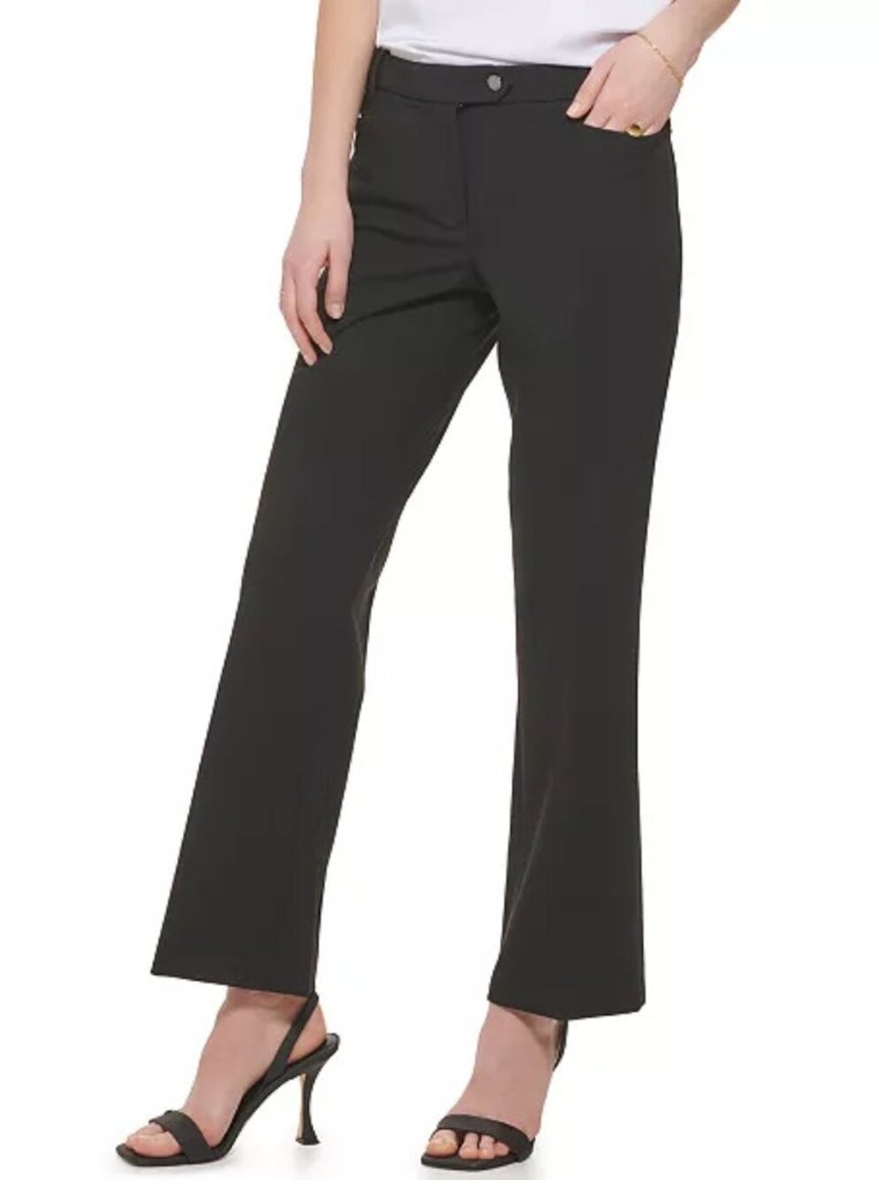 CALVIN KLEIN women modern fit pants in black (sz8)